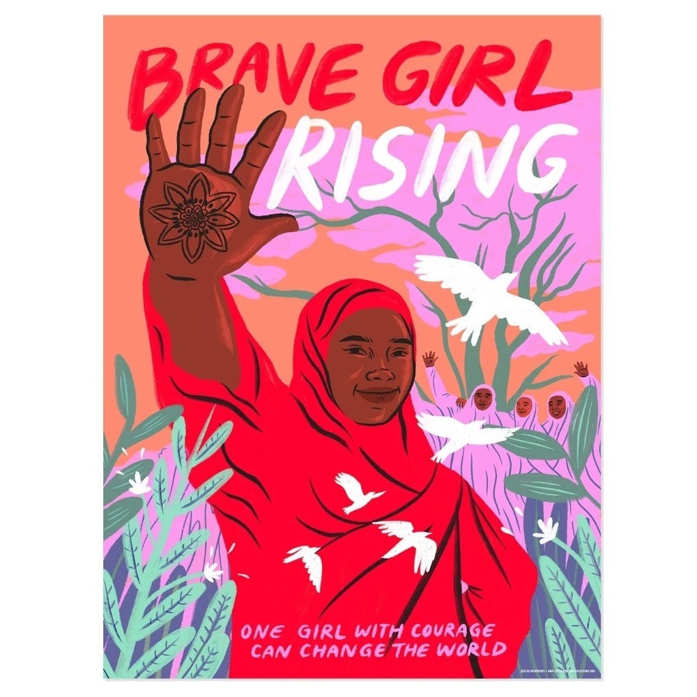 Brave Girl Rising‎ Fine Art Print 18x24 Signed Ashley Lukashevsky Feminist Decor